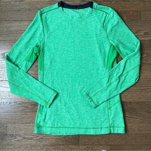 lululemon athletica Green Long Sleeve Tee